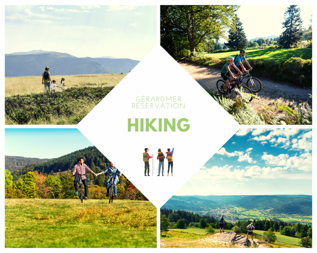 Hiking, biking or electric kick scooting