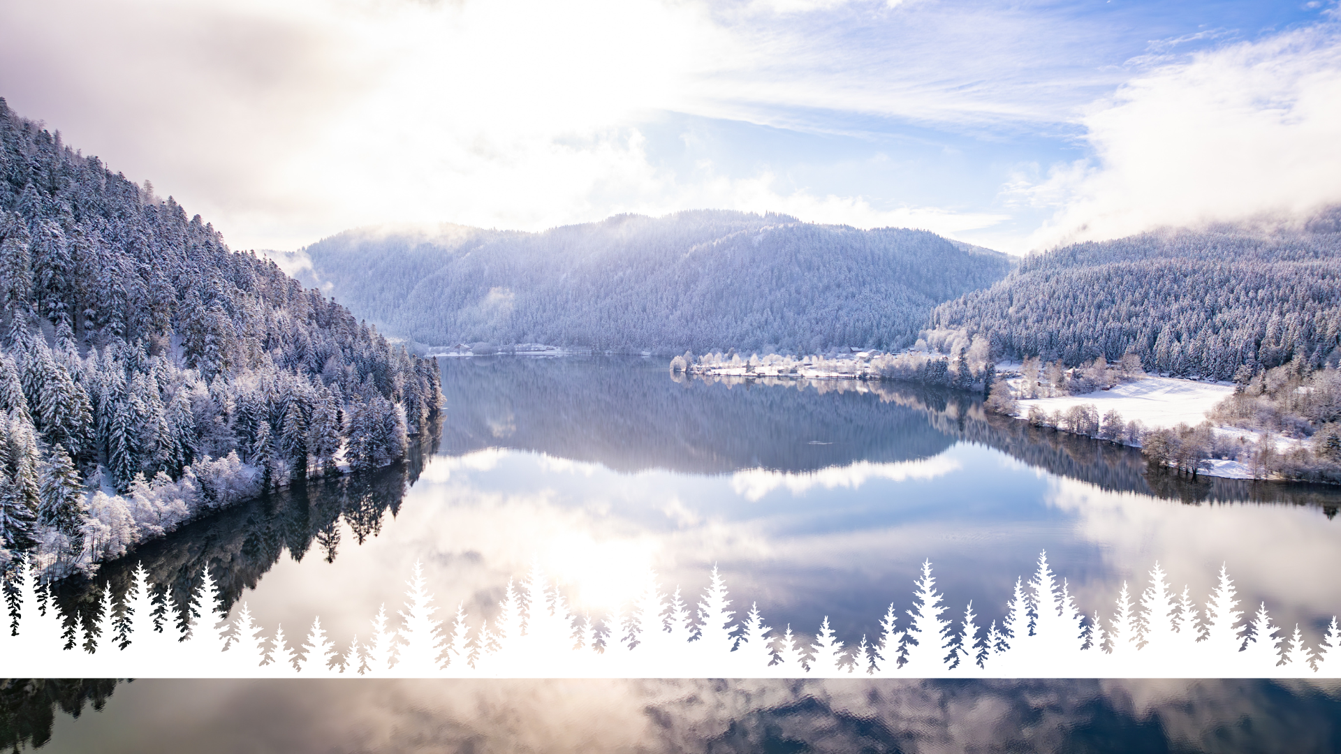 Paysage enneigé à Gérardmer