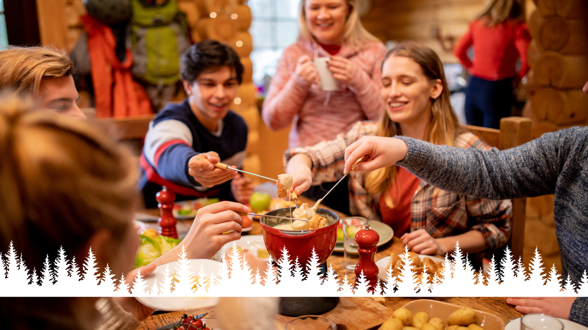 Fondue en famille Gérardmer Hautes Vosges