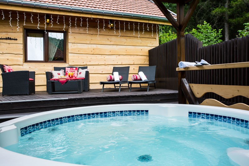 chalet haut jardin jacuzzi privé séjour romantique gérardmer vosges